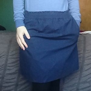 EUC JCrew Sidewalk Navy Mini Skirt Sz 14